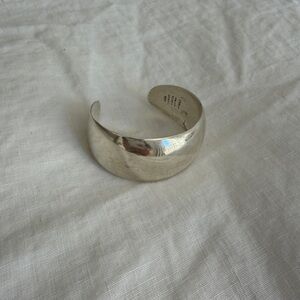 Taxco Mexico Vintage Sterling Silver Cuff Bracelet - Size 6.75”